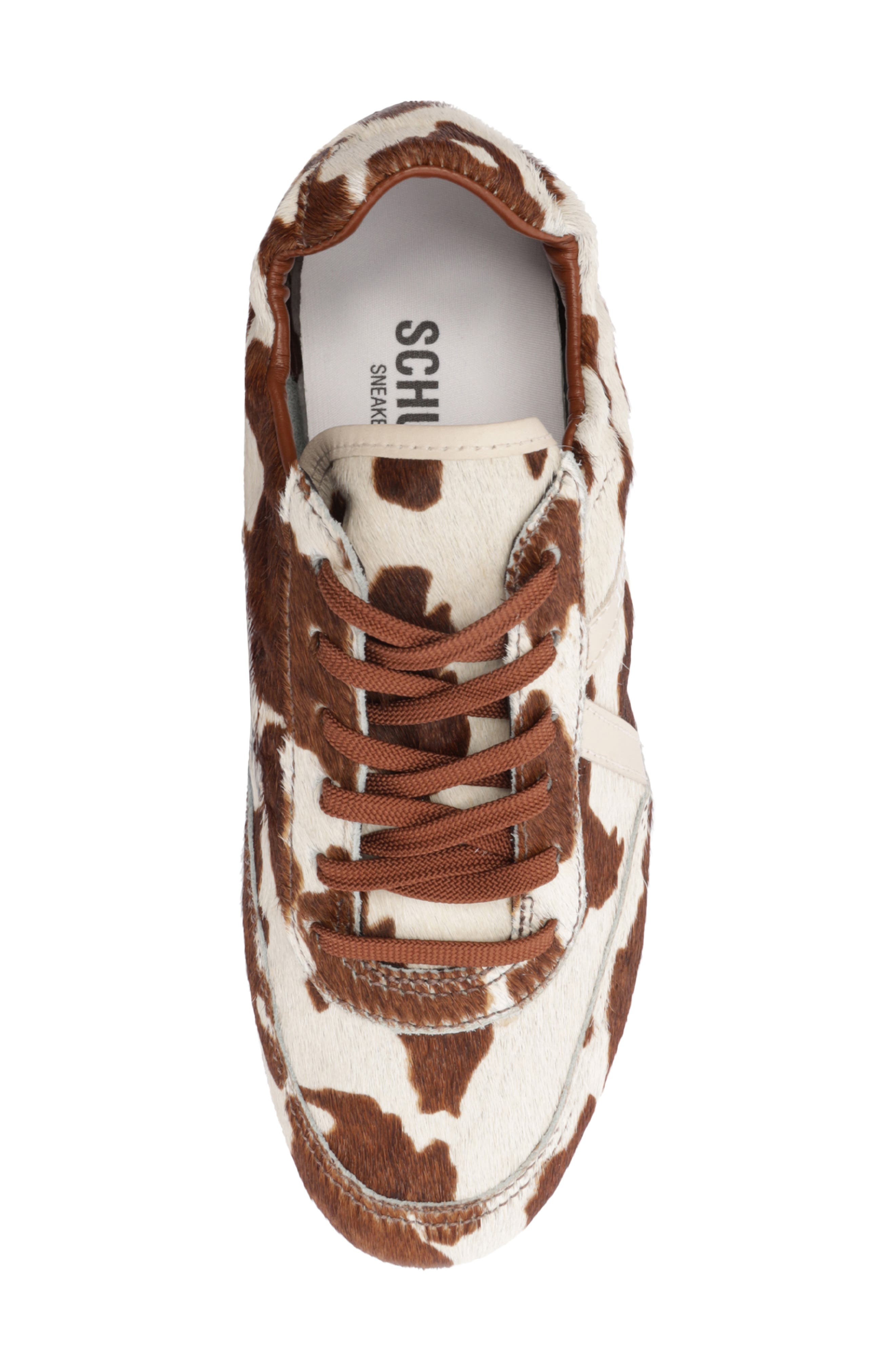 Schutz Eight Genuine Calf Hair Sneaker, Alternate, color, Pearl Pony