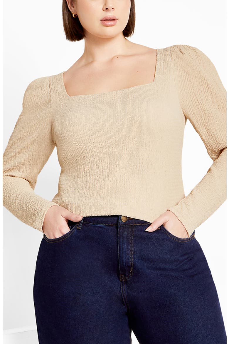 Jacqueline Texture Top, Main, color, CREAM