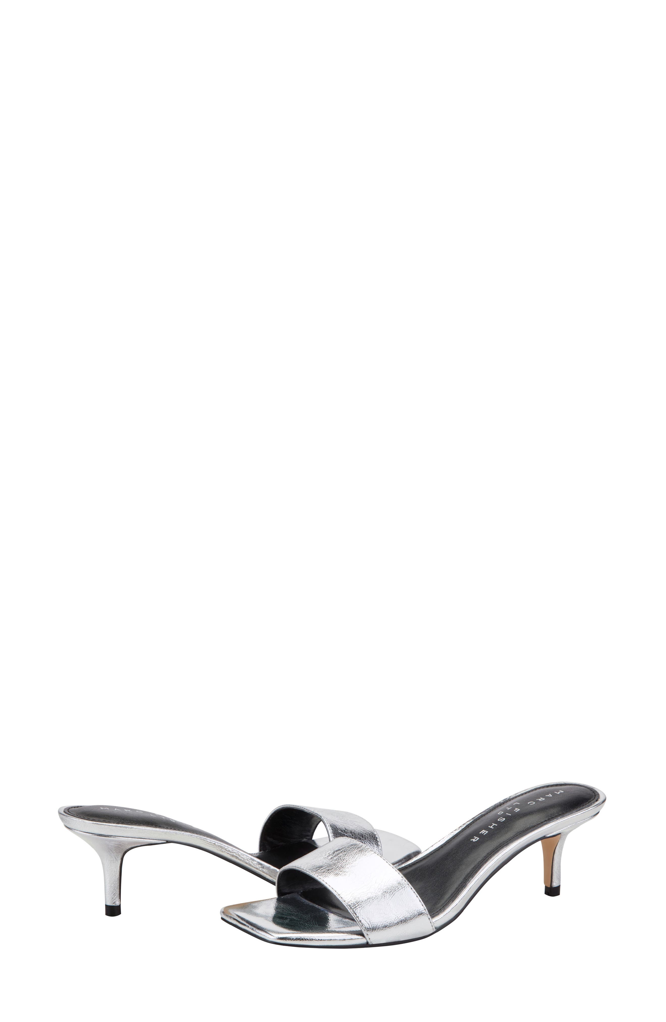 Marc Fisher LTD Sidnee Sandal, Alternate, color, Silver