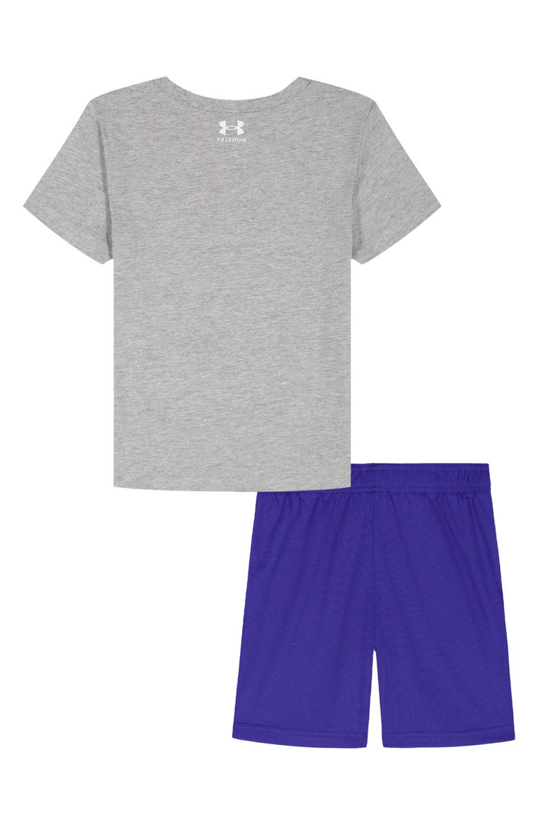 Under Armour Kids' UA Flag Graphic T-Shirt & Shorts Set, Alternate, color, Mod Gray
