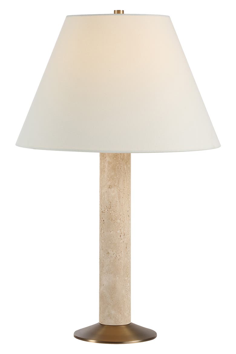 Tamara Travertine Table Lamp, Alternate, color, NO COLOR