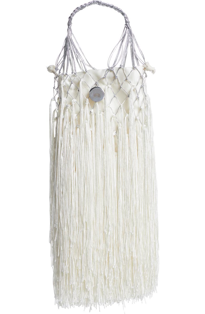 Petit Kouraj Mini Fringe Top Handle Bag, Main, color,