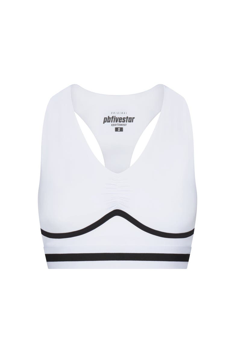 Heritage Bra Top, Alternate, color, White-Black