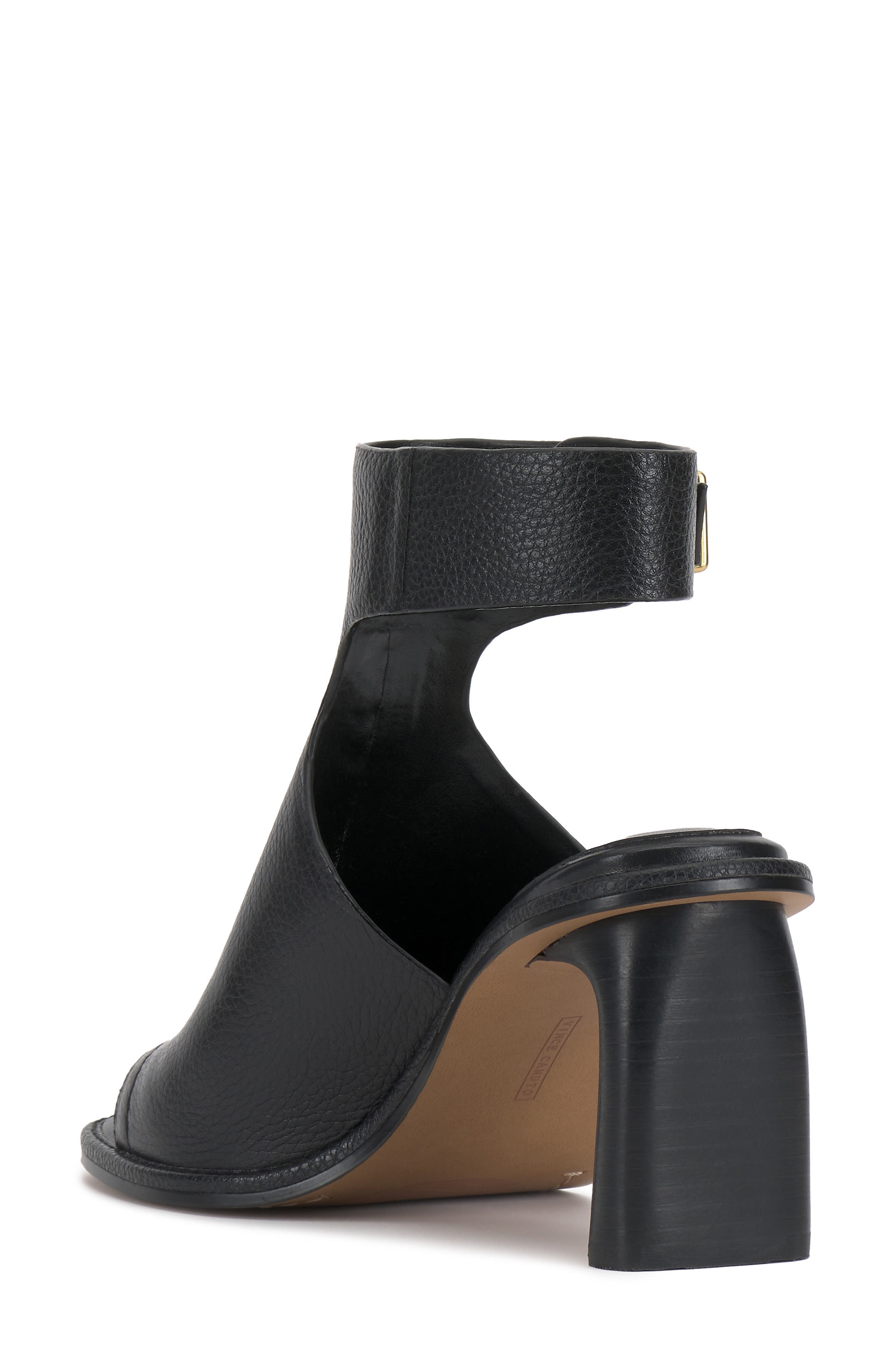 Vince Camuto Faelan Peep Toe Sandal, Alternate, color, Black