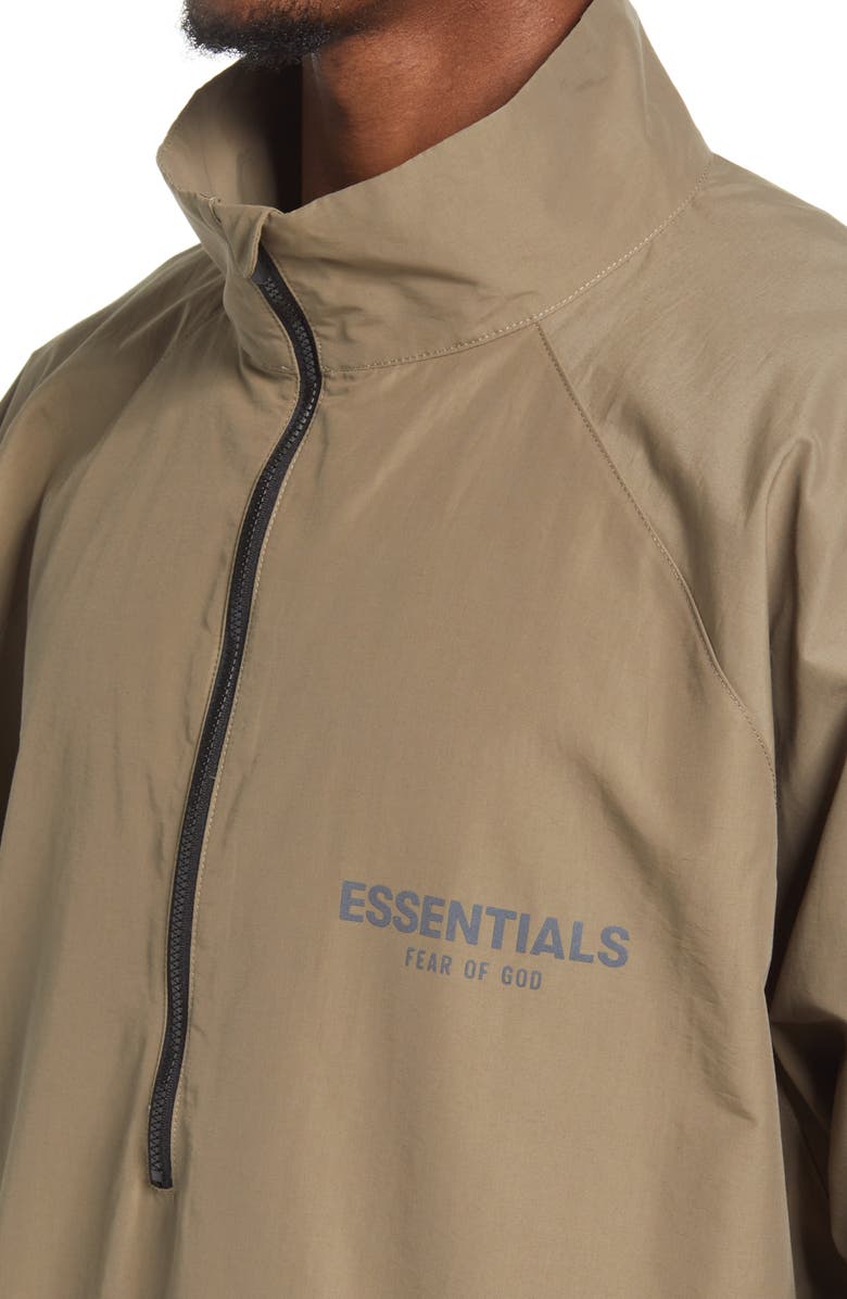 Fear of God Essentials Half Zip Track Jacket, Alternate, color, 