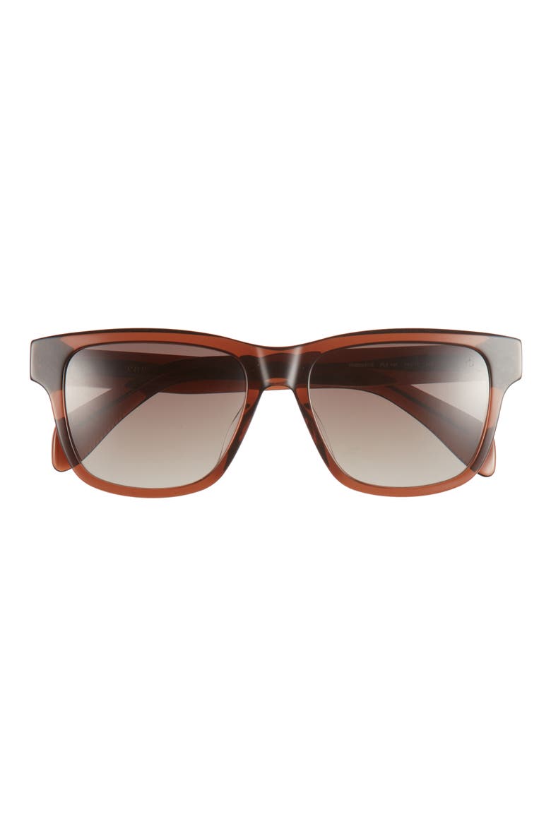 54mm Rectangular Sunglasses, Main, color, CRYS BROWN/ BROWN GRADIENT