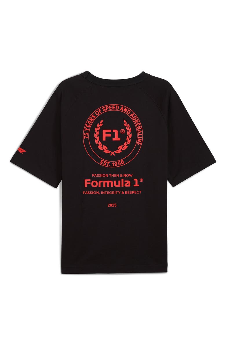 PUMA Relaxed Fit Formula 1<sup>®</sup> 75 Years Graphic T-Shirt, Alternate, color, Puma Black