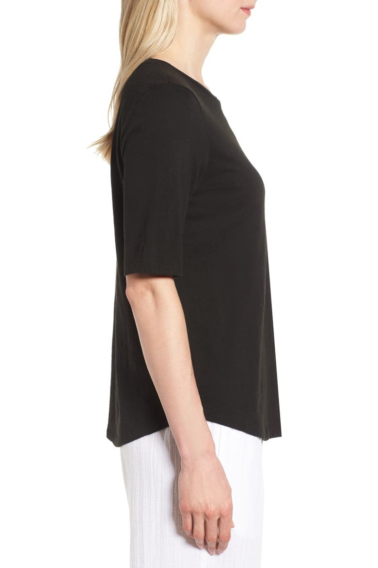 Crewneck Tee, Alternate, color, BLACK