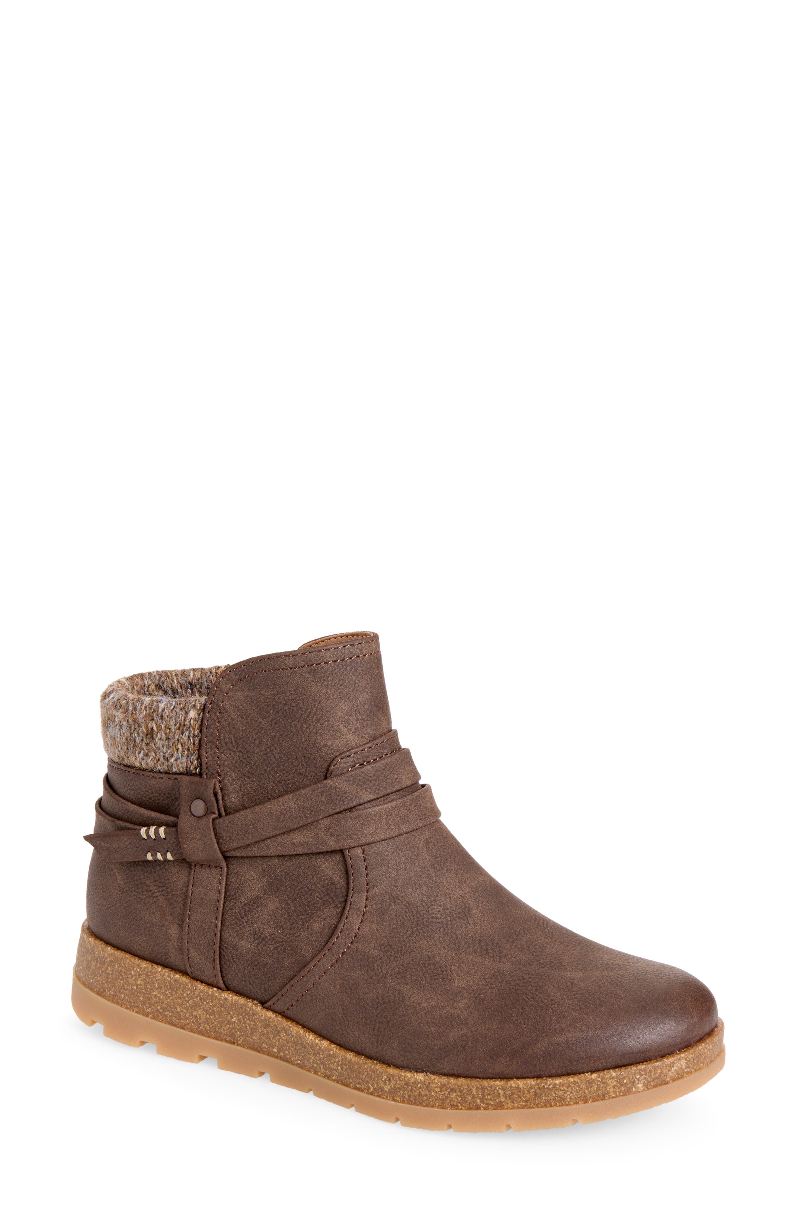 Eurosoft Lilith Faux Leather Bootie In Brown