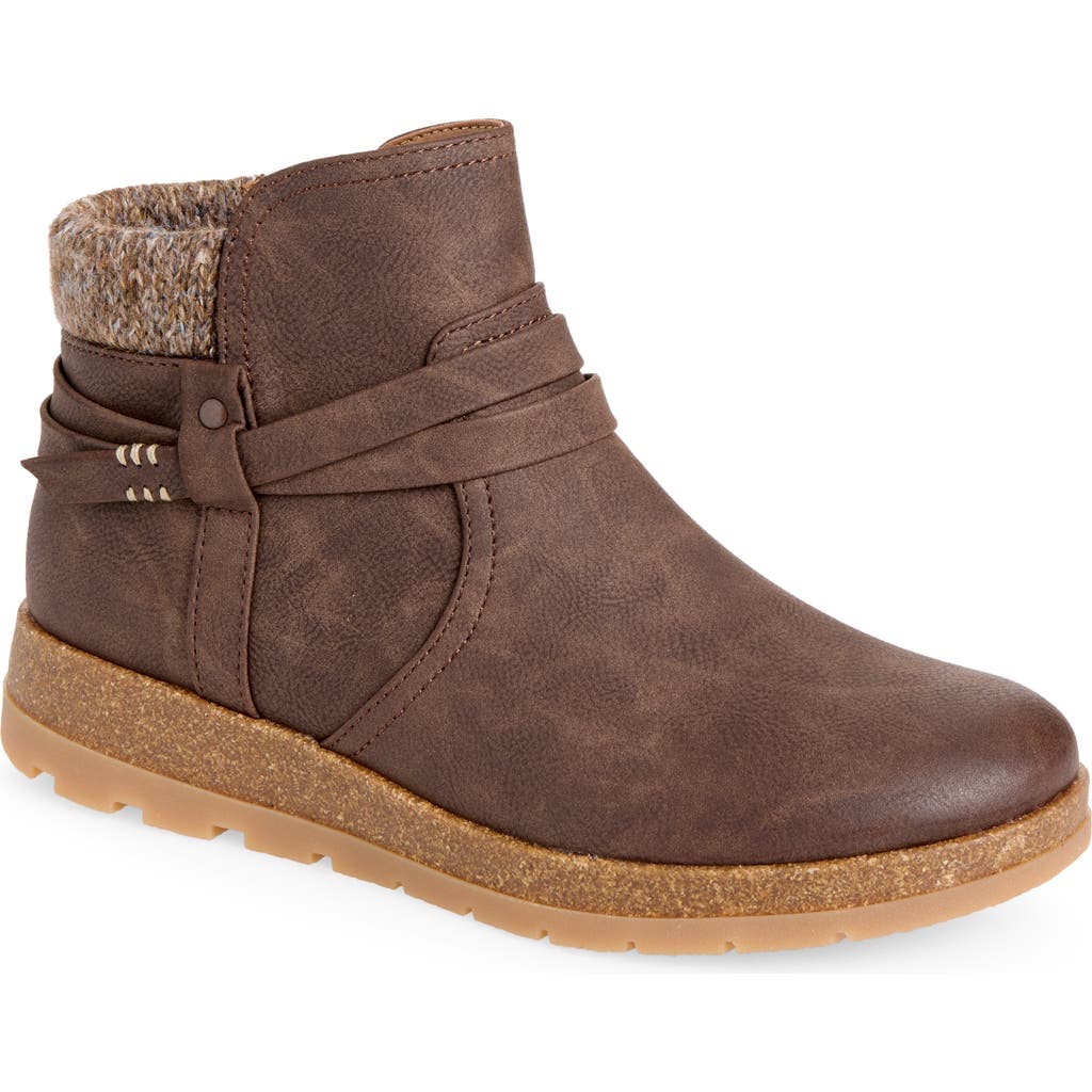 Eurosoft Lilith Faux Leather Bootie In Brown