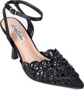 LADY COUTURE Sabrina Pointed Toe Ankle Strap Pump