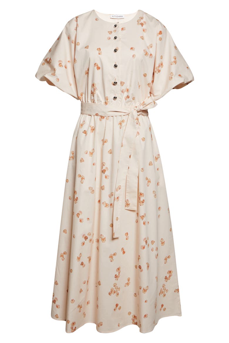 Paulina Petal Print Shirtdress, Alternate, color, 416689 PALE BLUSH AO PETALS