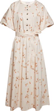 Altuzarra Paulina Petal Print Shirtdress