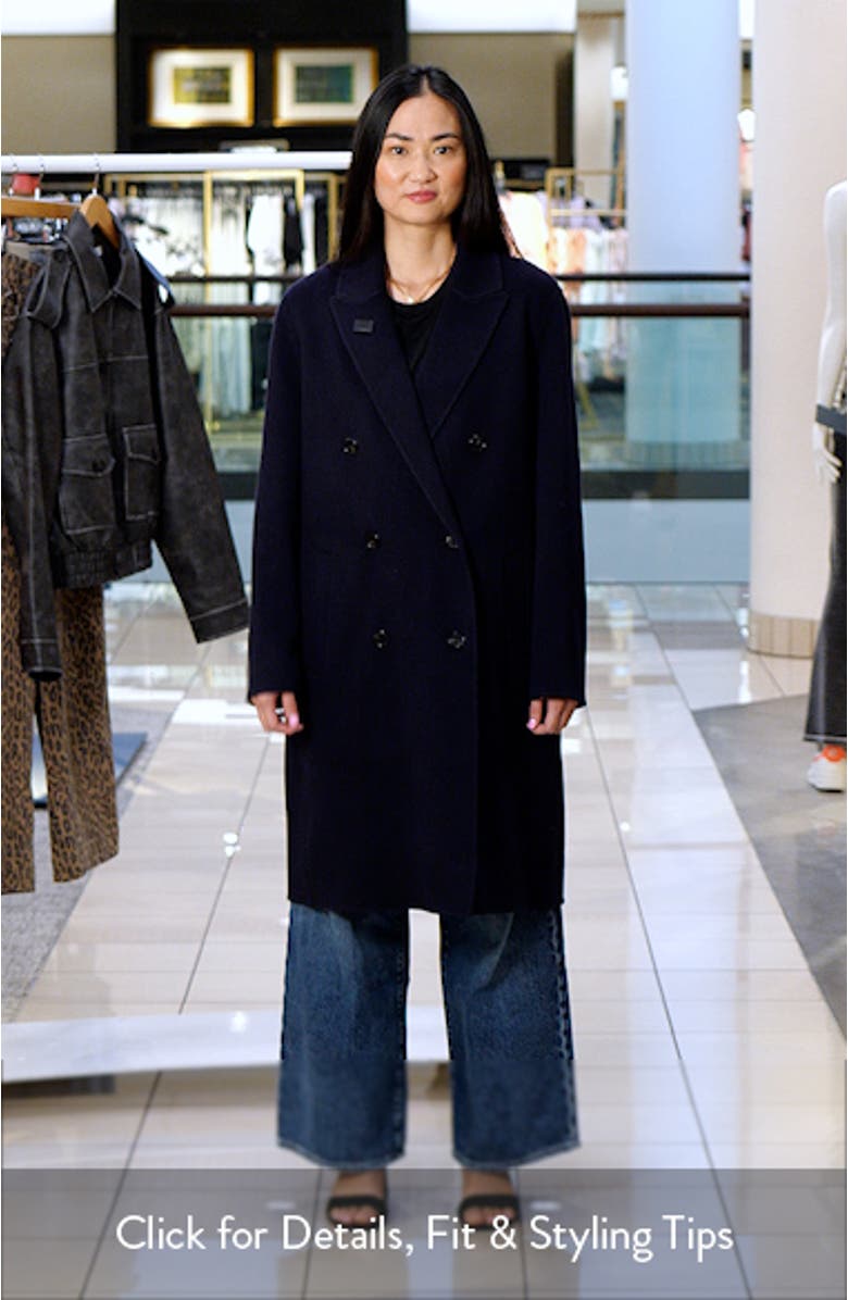 Double Breasted Wool & Cashmere Coat, sales video thumbnail