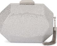 Olga Berg Hotfix Tassel Structured Clutch