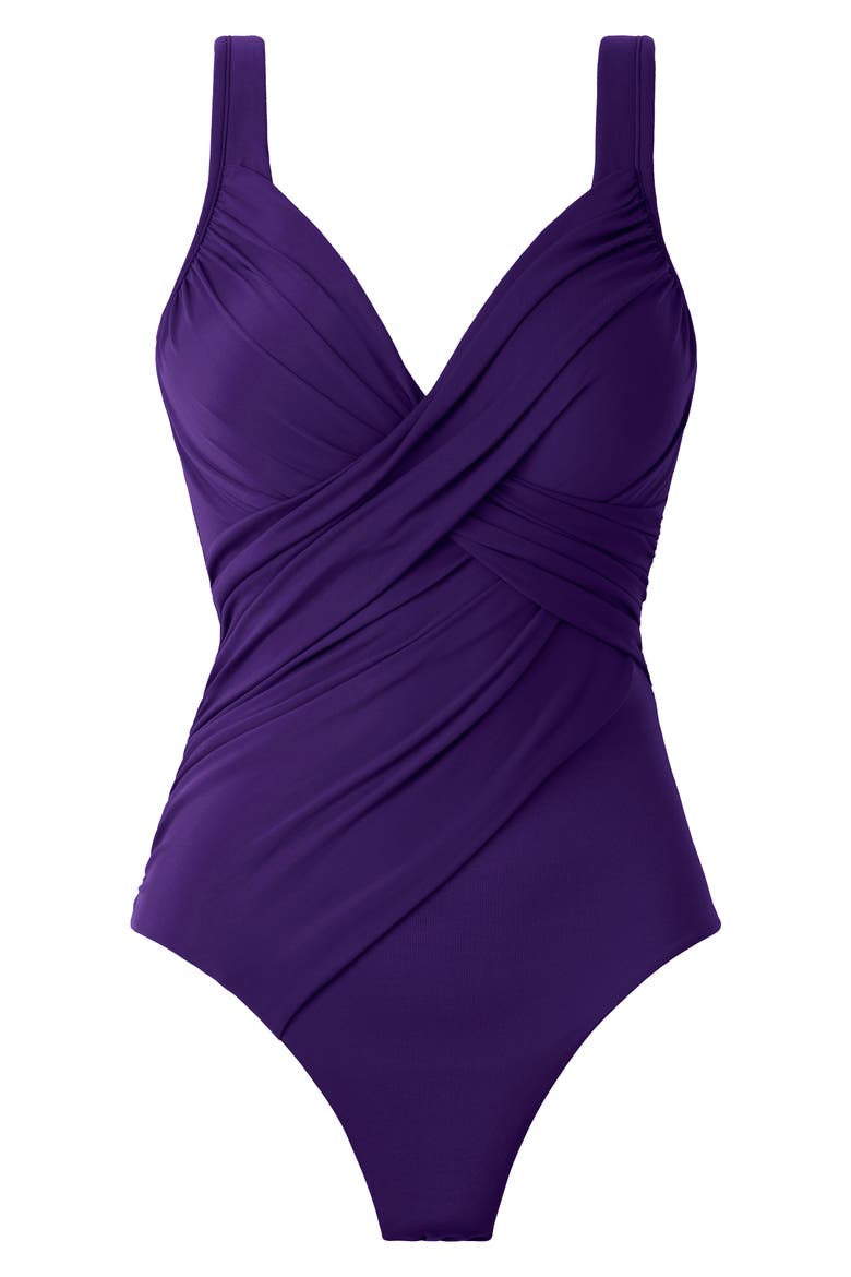 Rock Solid Revele One-Piece Swimsuit, Alternate, color, MULBERRY