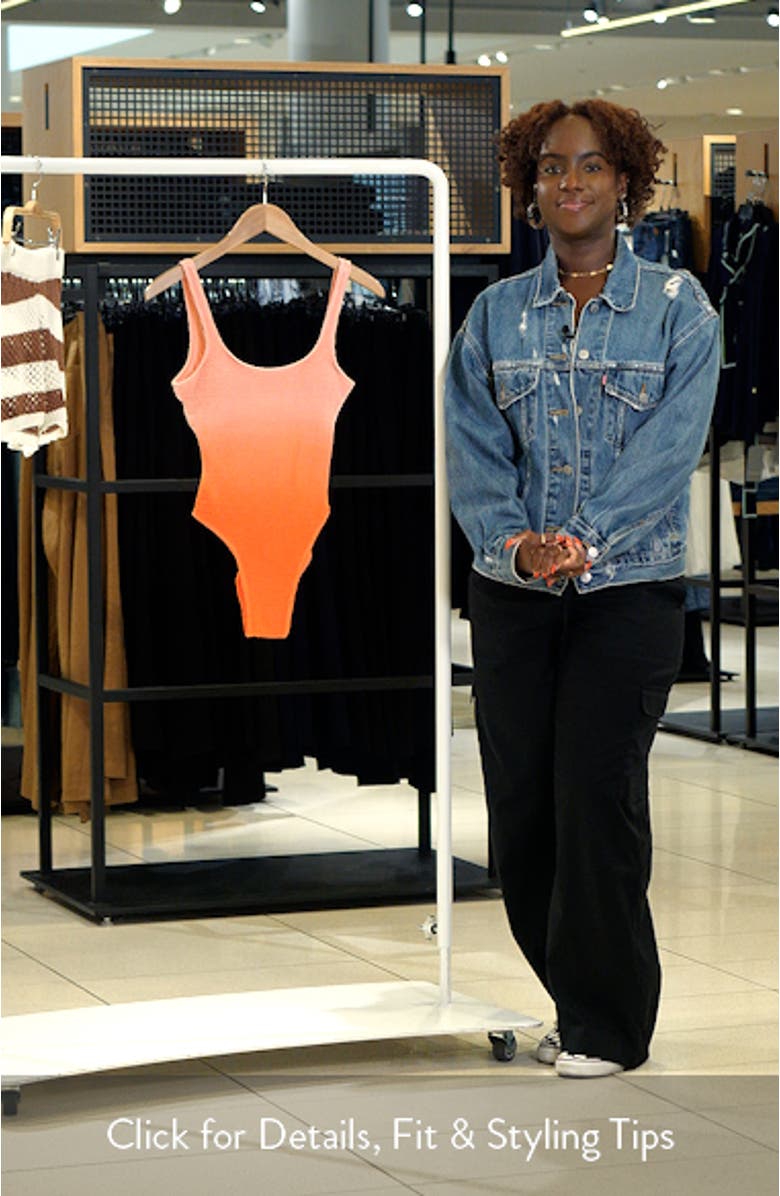 Ombré Scrunch One-Piece Swimsuit, sales video thumbnail