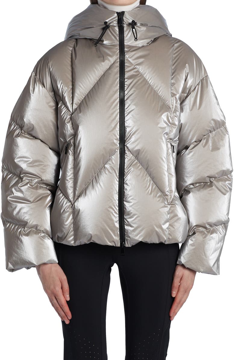 Moncler Frele 750 Fill Power Down Hooded Puffer Jacket, Main, color, 