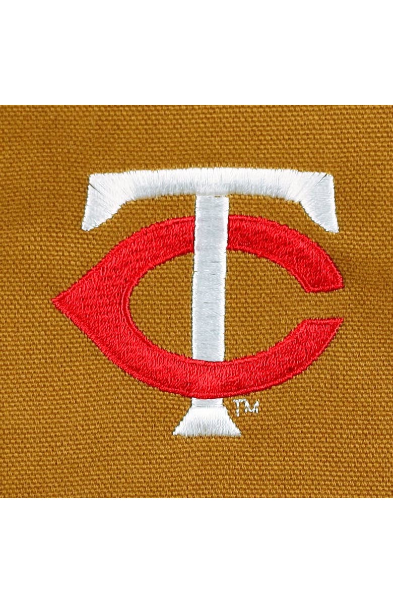 DUNBROOKE Men's Dunbrooke Brown Minnesota Twins Dakota Work Full-Zip Hoodie Jacket, Alternate, color, Brown