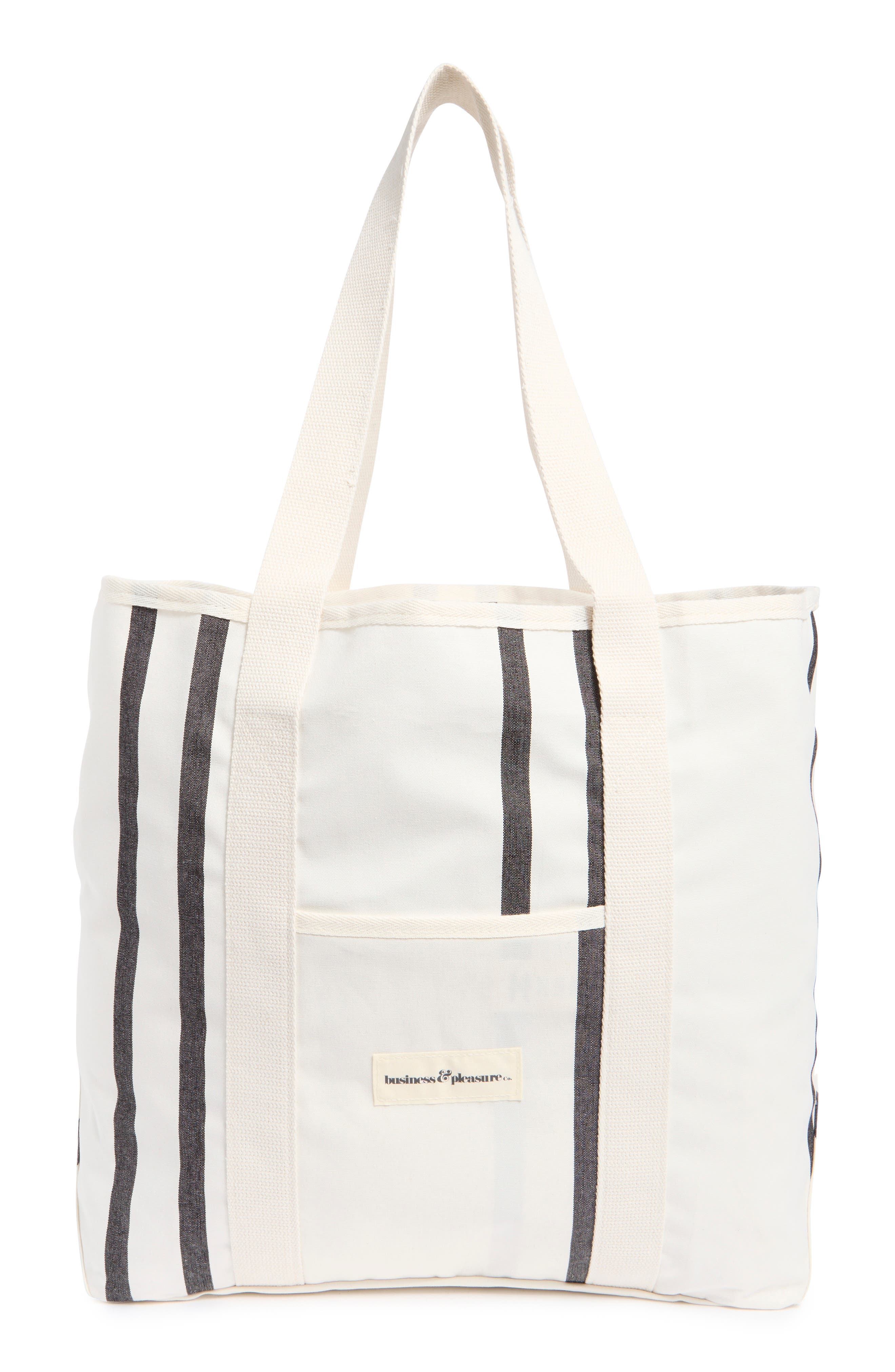 BUSINESS AND PLEASURE CO Malibu Stripe Beach Bag, Main, color, 