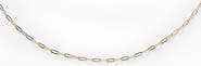 Local Eclectic Solid Gold Delicate Paper Clip Chain Necklace