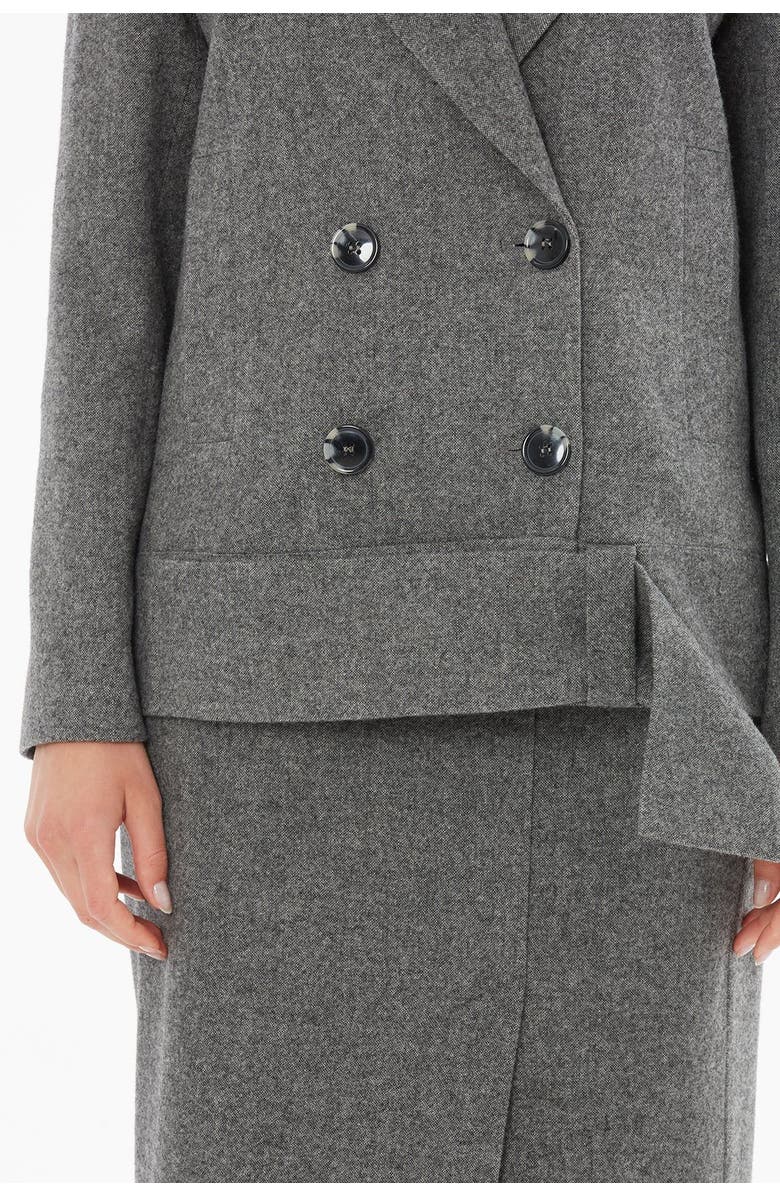 Gizia Long Sleeve Jacket with Front Buttons, Alternate, color, Grey