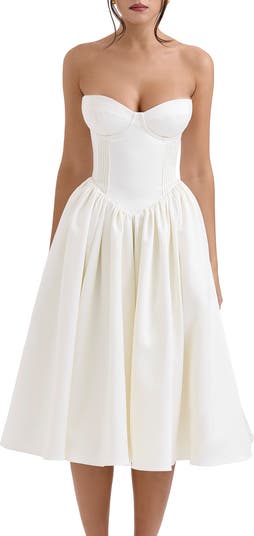 Coco Strapless Midi Dress