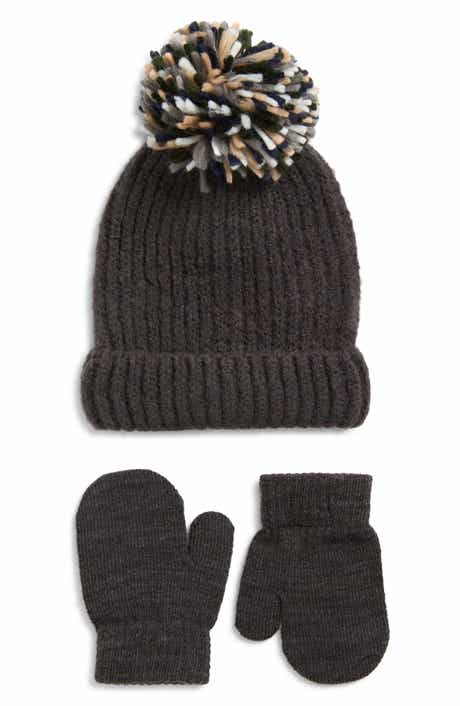 Capelli New York Fuzzy Yarn Beanie & Mittens Set
