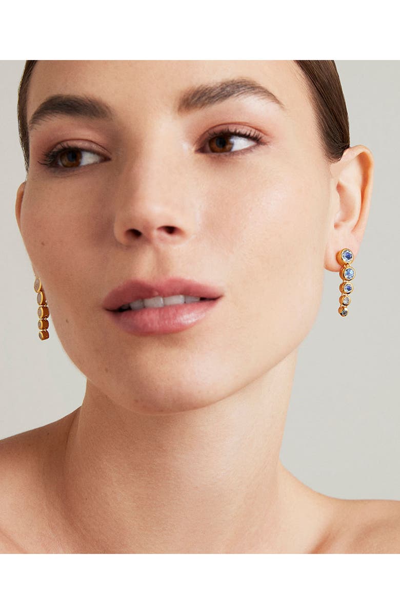 Dean Davidson Signature Statement Drop Earrings, Alternate, color, Yellow Gold/ Moonstone