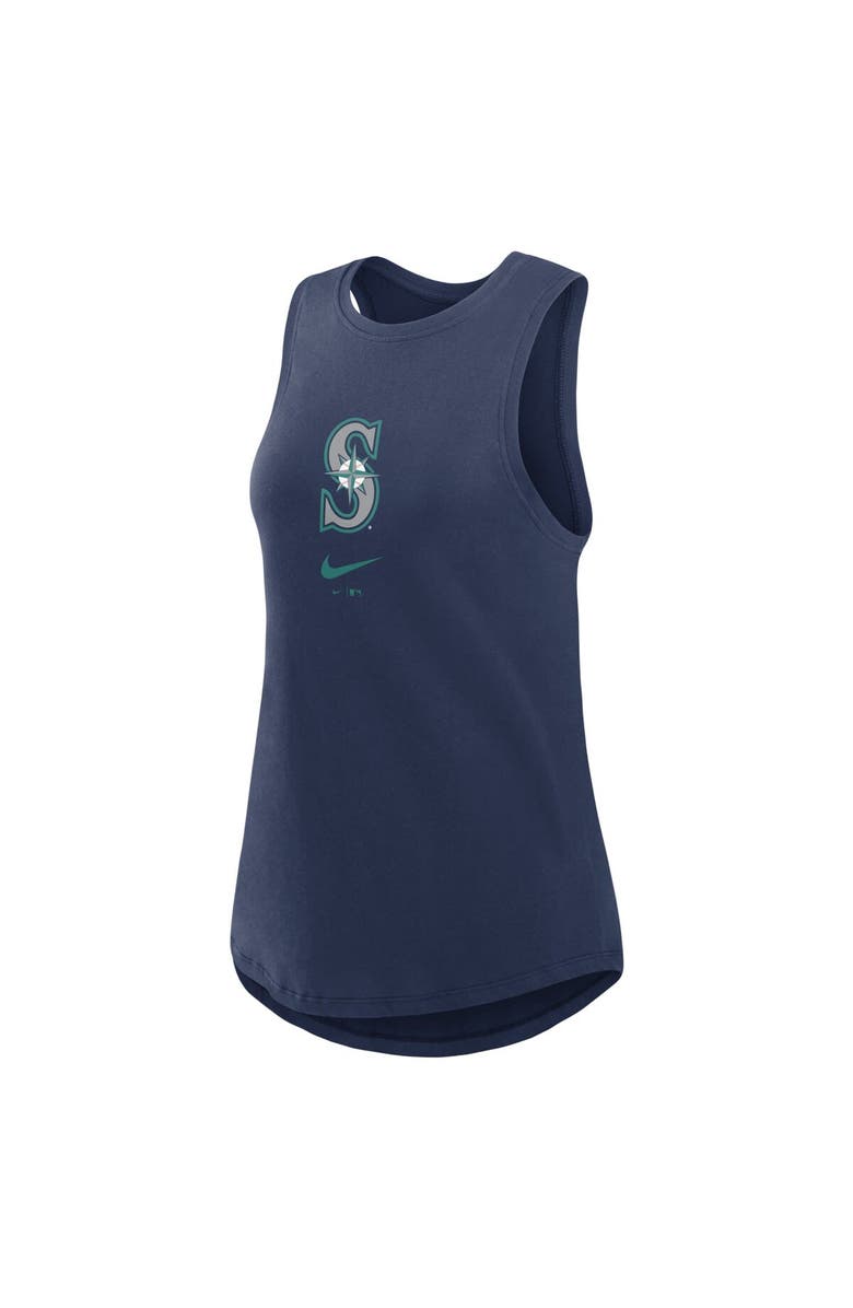 Nike Women's Nike Navy Seattle Mariners Legacy Icon High Neck Fashion Tank Top, Alternate, color,
