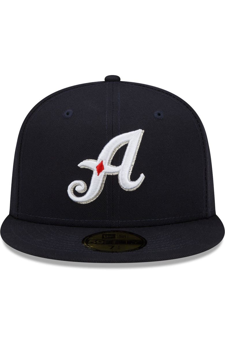 New Era Men's New Era Navy Reno Aces Authentic Collection Team Game 59FIFTY Fitted Hat, Alternate, color, 