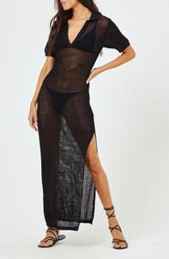 LSPACE Sydney Open Stitch Cover-Up Dress