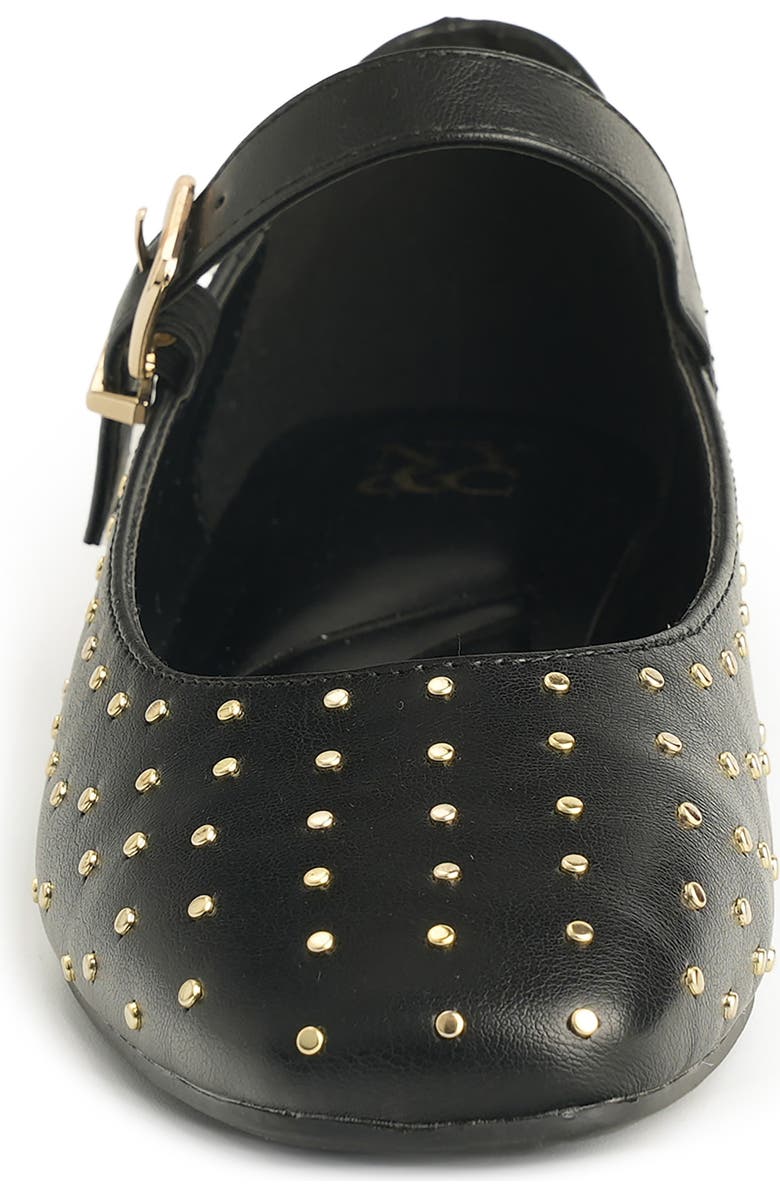NEW YORK AND COMPANY Lavonna Studded Mary Jane Flat, Alternate, color, Black