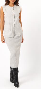 Petal & Pup Kaplan Sweater Vest & Skirt Set