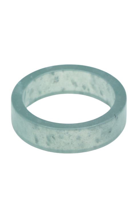 Gale Cyan square jade ring