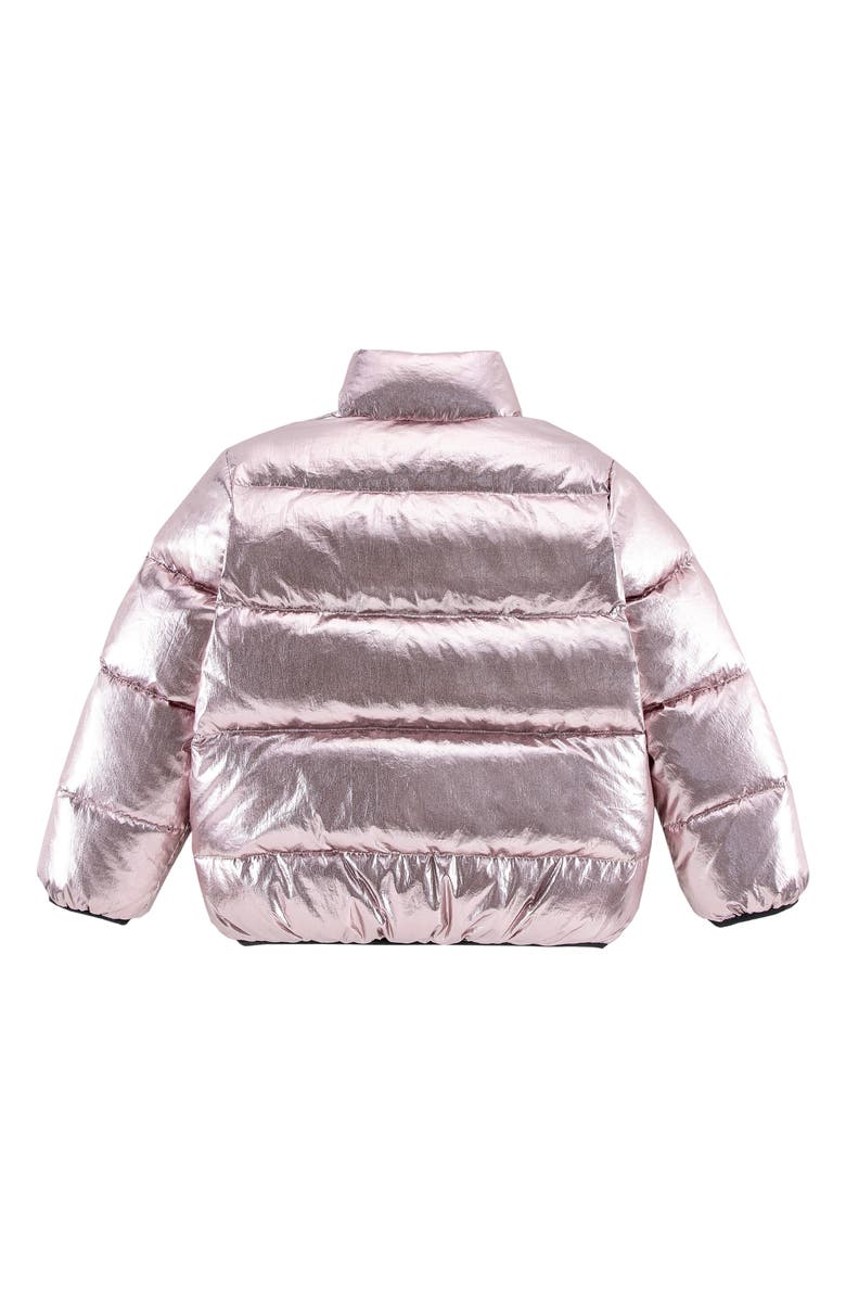 CALONIE Kids' Finley Waterproof Metallic Down Puffer Jacket, Alternate, color, Purple