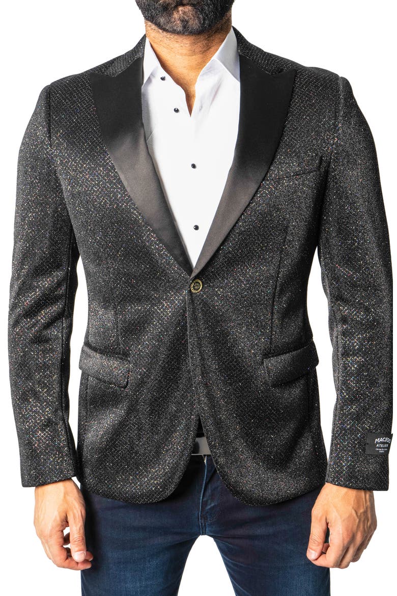 Peak Toniz Black Sport Coat, Main, color, BLACK