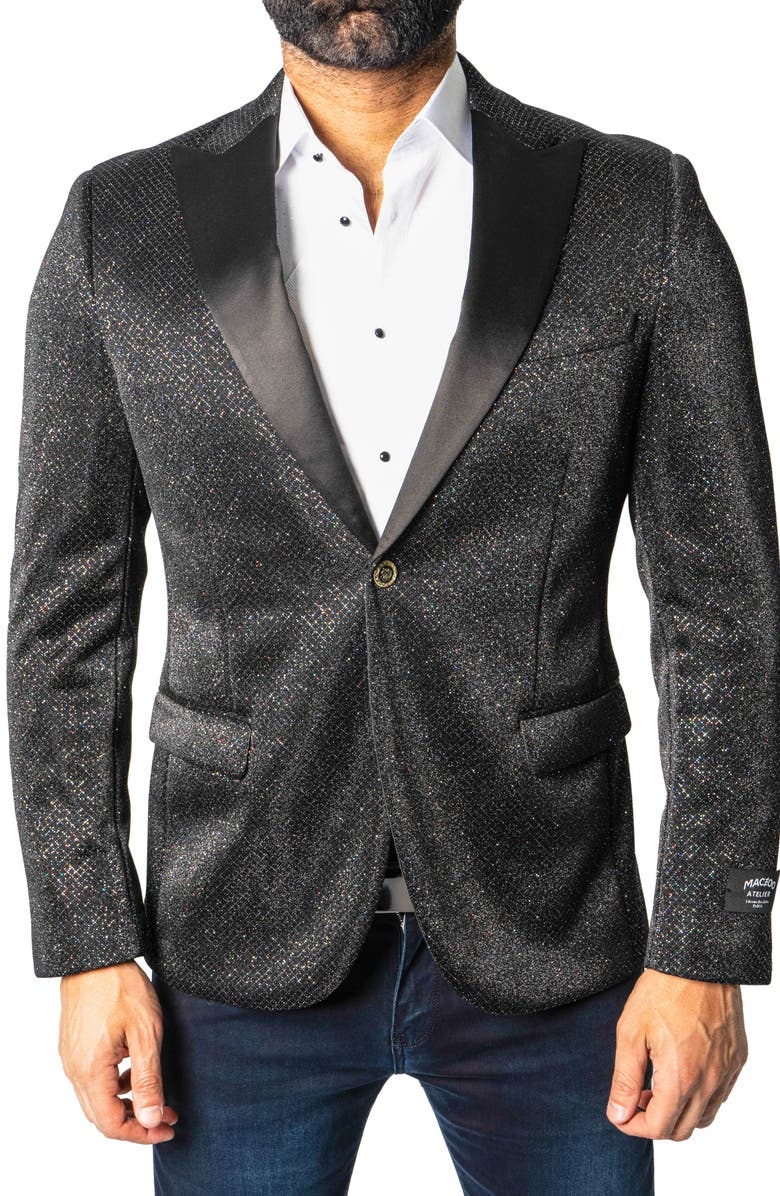 Maceoo Peak Toniz Black Sport Coat, Main, color, Black