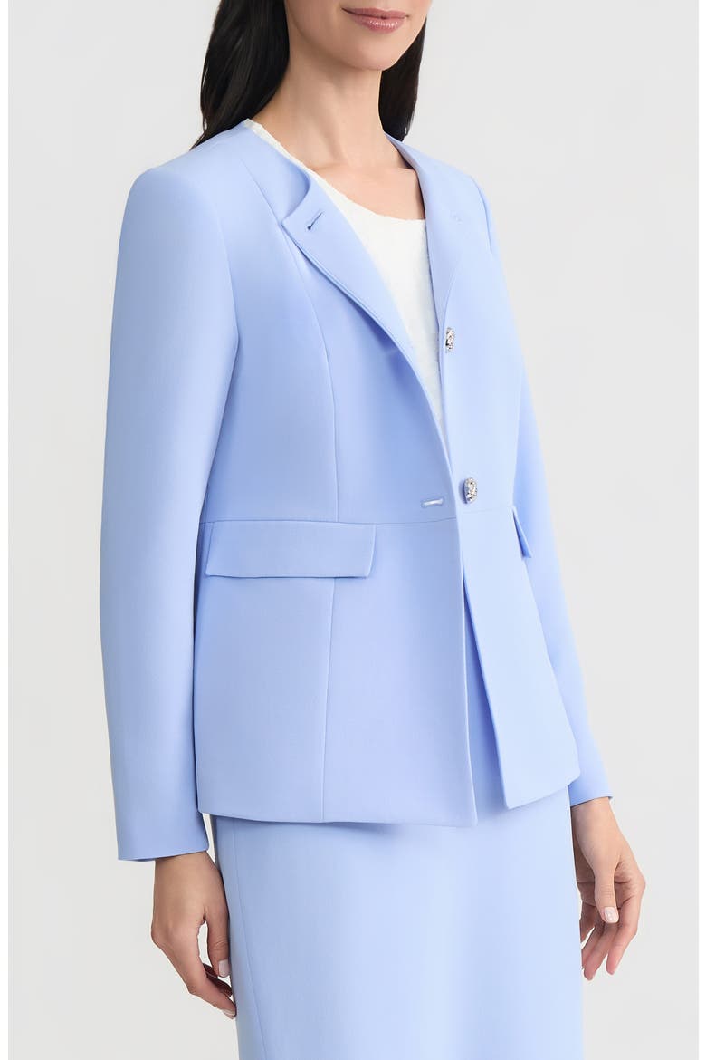 Three-Button Peplum Jacket, Alternate, color, PARIS BLEU