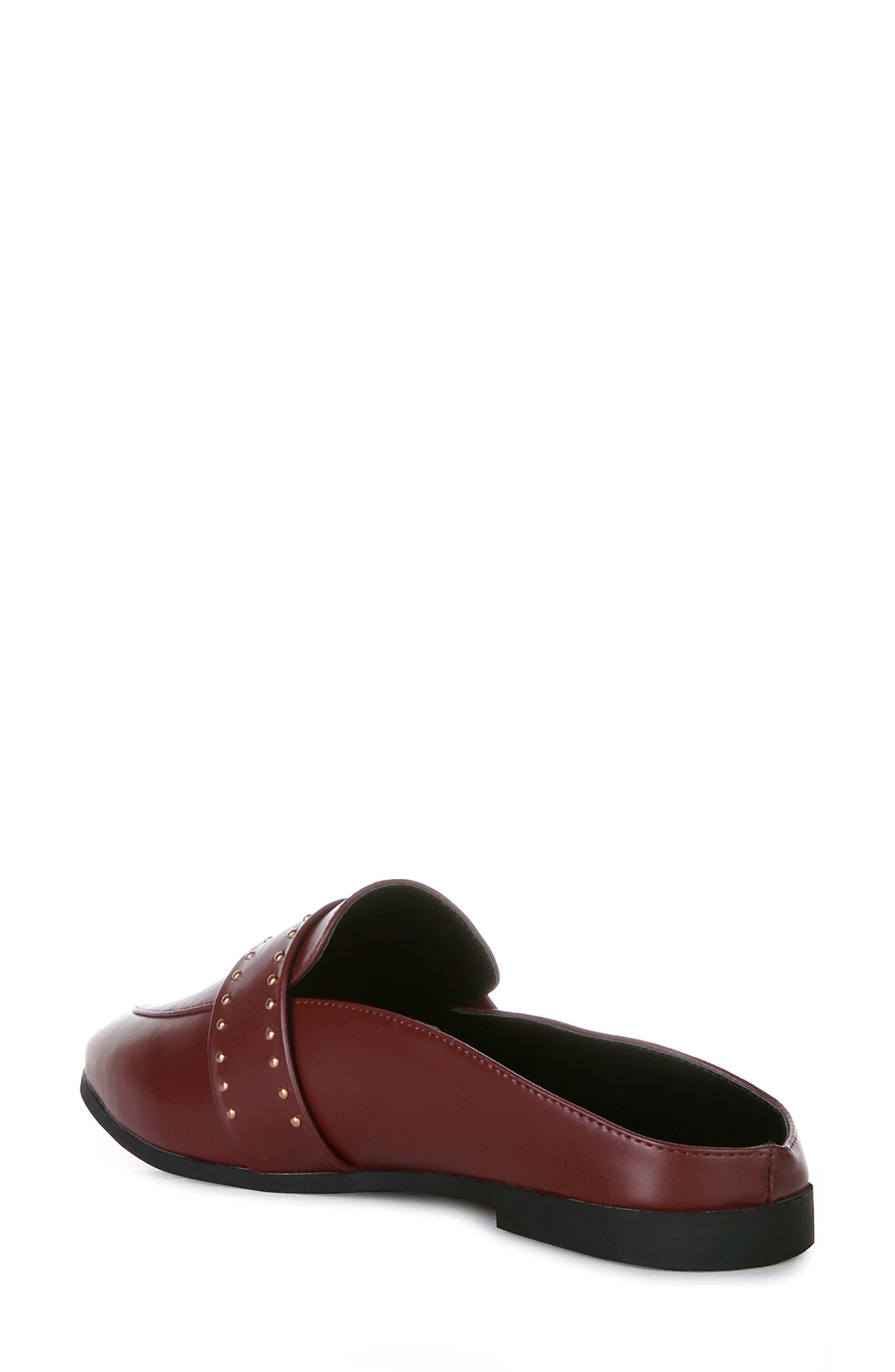 LONDON RAG Walkout Studded Mule, Alternate, color, Burgundy