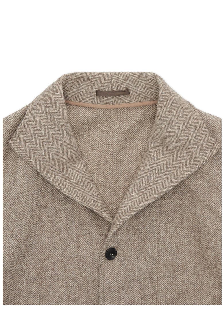 Scotland Herringbone Wool Jacket, Alternate, color, Beige