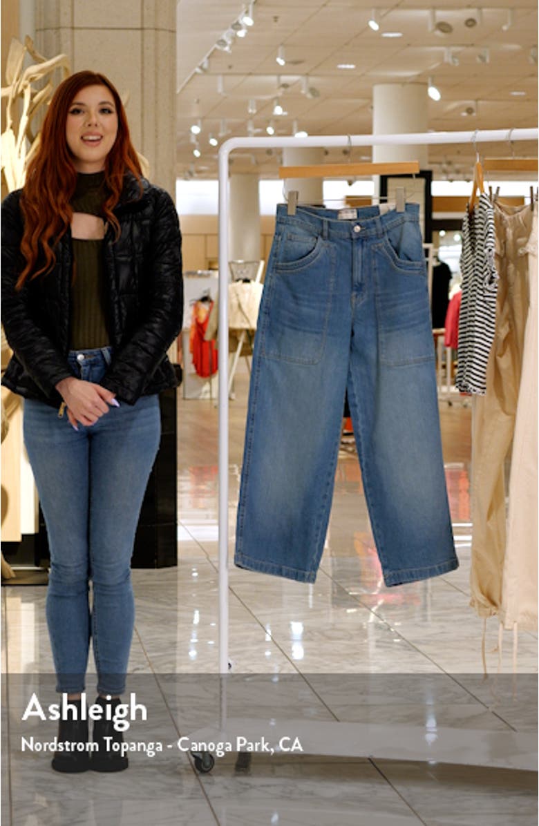 Piper Mid Rise Crop Wide Leg Jeans, sales video thumbnail