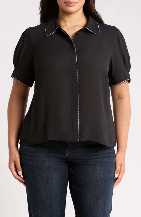 Georgette Button-Up Top