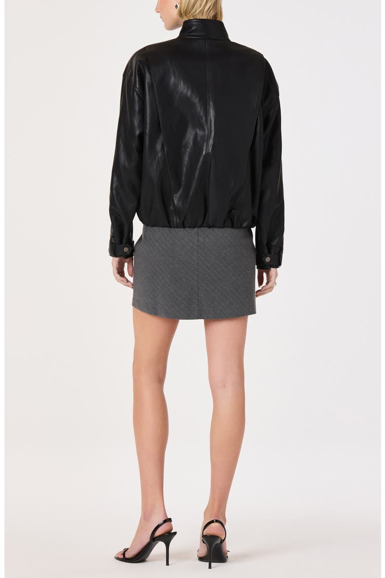 Jett Faux Leather Jacket, Alternate, color, BLACK
