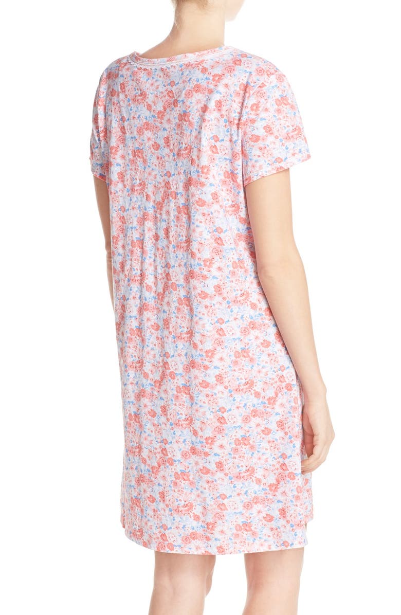 Carole Hochman Print Cotton Sleep Shirt, Alternate, color, Crowded Floral