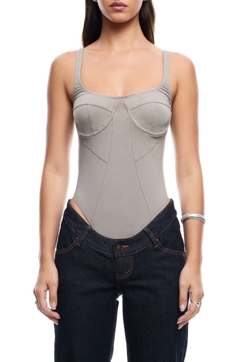 Je T'aime Bodysuit, Main, color, GREY