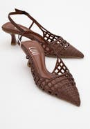 Prologue Shoes Heaven Knitted Pointed Toe Pump