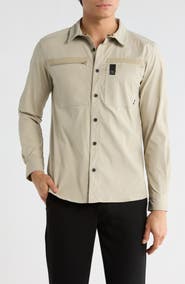 CARBON + CRAFT Water Resistant Technical Button-Up Shirt