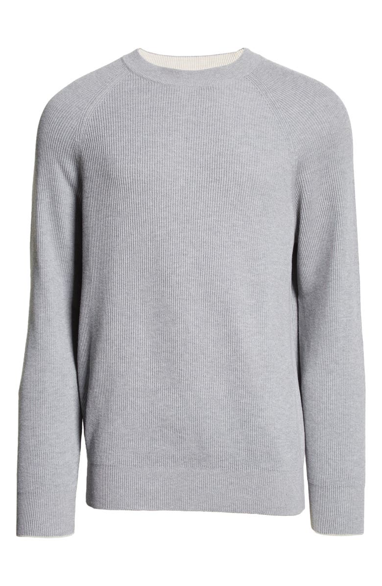 Brunello Cucinelli Men's English Rib Knit Crewneck Sweater, Alternate, color,