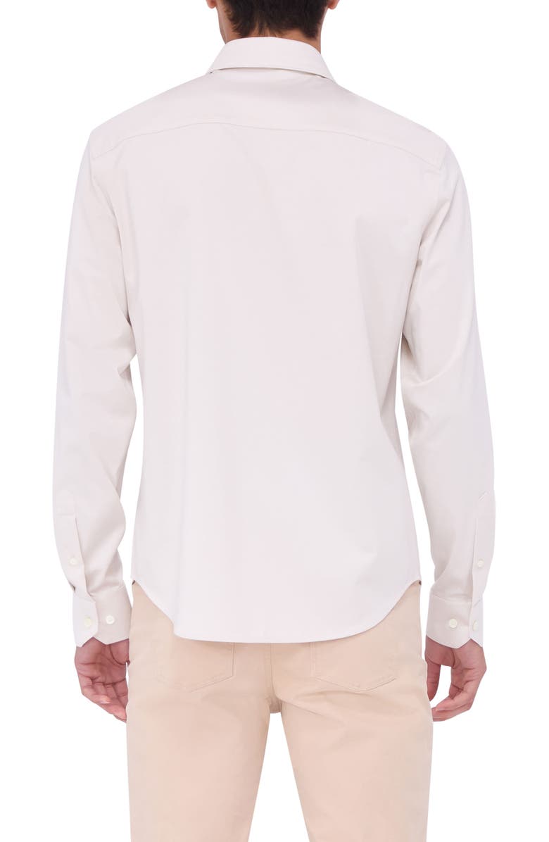 Bugatchi James OoohCotton<sup>®</sup> Button-Up Shirt, Alternate, color, Stone